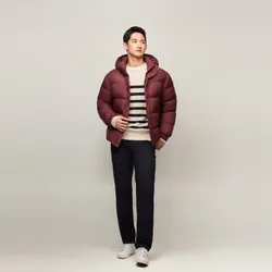 Пуховик мужской TOMMY HILFIGER MIX DOWN HOODED PUFF