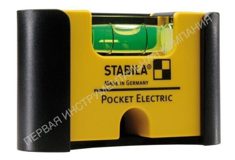 Мини уровень электрика STABILA Pocket Electric 18115 с поясным чехлом