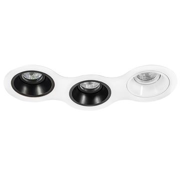 Встраиваемый точечный светильник D696070706 белый/черный Domino Lightstar
