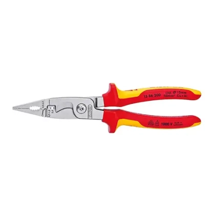 Электромонтажные клещи хромированные 200 мм Knipex 13 86 200