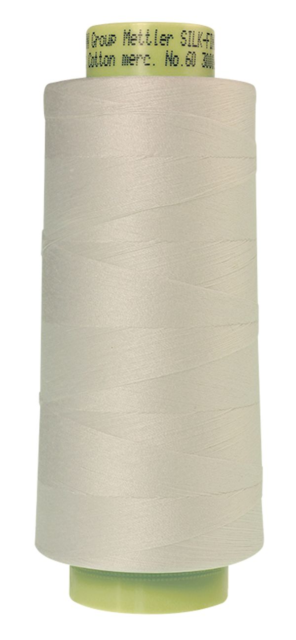 Нитки хлопковые Mettler Silk-Finish Cotton #60 (2743 м), 1 кат. | цв. 2000 белый