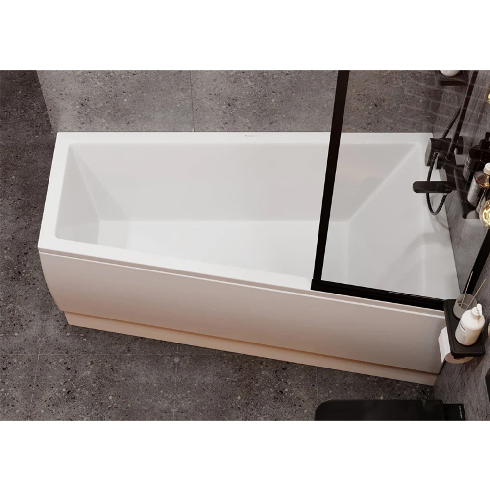Ванна акриловая VAGNERPLAST CAVALLO OFFSET 160х90 пристенная (VPBA169CAV3PX-04)