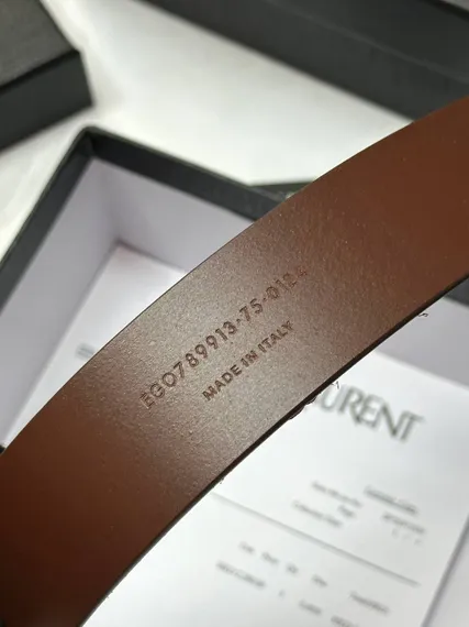 Ремень SAINT LAURENT с мотоциклетной пряжкой