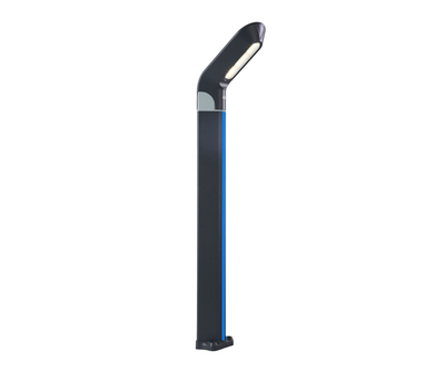 09200-F(220V),16(05) Светильник уличный Линден серый 220V w10*24 h80 Led 10W (4000K) Декоративная подсветка синий.
