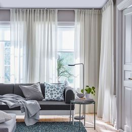 Комплект штор IKEA HILJA (ХИЛЬЯ), Белый, 145x250 см, 2 шт