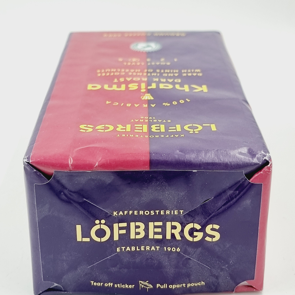 Кофе молотый, Lofbergs Kharisma dark roast, 500 г (из Финляндии)