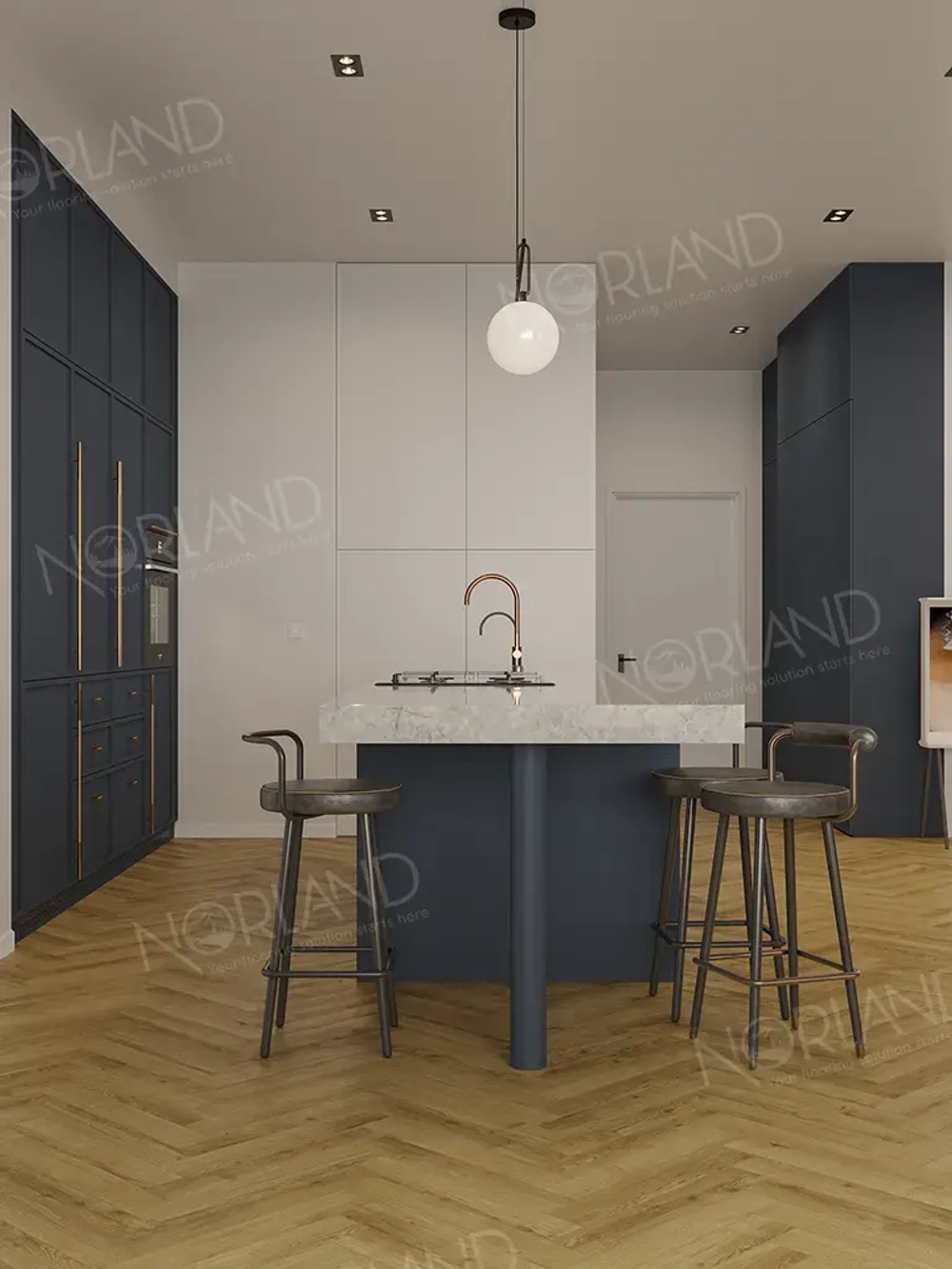 Ламинат Norland Herringbone Elegant Strong Дуб Фанэн LF304-17