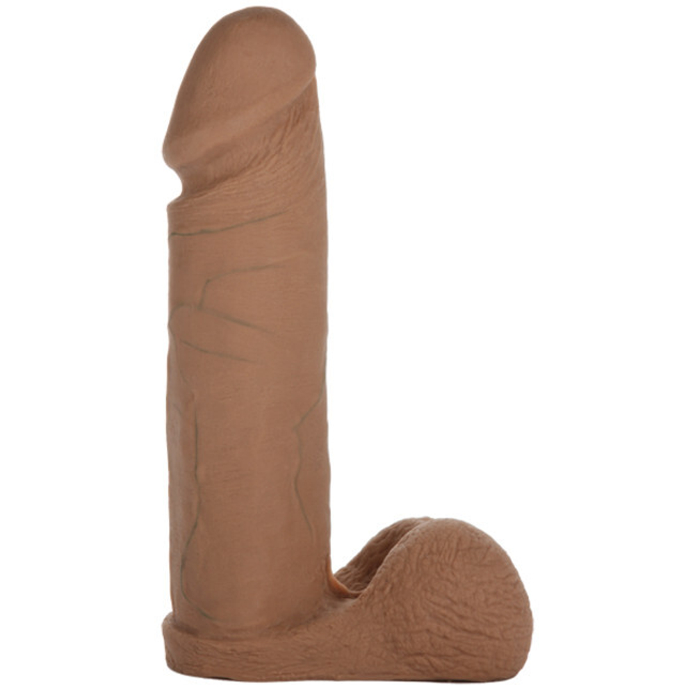 Коричневый фаллос-насадка для страпона из UR3 6''Cock (Цвет: коричневый)