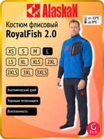 Костюм флисовый Alaskan RoyalFish 2.0 синий/серый XS