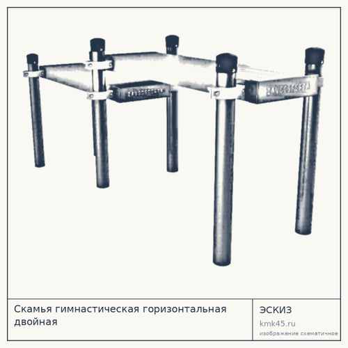 Скамья гимнастическая горизонтальная двойная — от 84 000 ₽