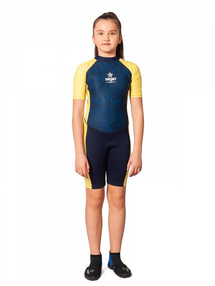 Гидрокостюм детский Sargan Sport 1082/BL 2 мм синий/песочный