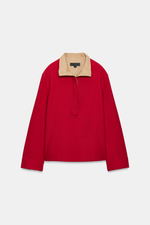 РУБАШКА С КОНТРАСТНЫМИ ДЕТАЛЯМИ ZW COLLECTION — ZARA