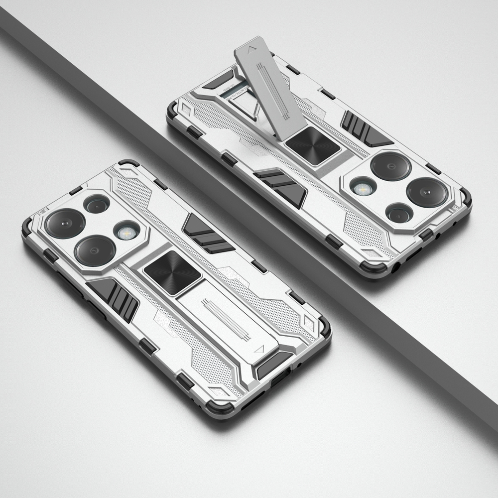 Противоударный чехол с подставкой Transformer для Poco M6 Pro 4G