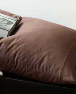 ZARA HOME САТИНОВАЯ НАВОЛОЧКА, ВИННЫЙ
