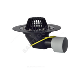 Воронка кровельная HL64.1 с горизонтальным выпуском PP Дн 75/110 с листвоуловителем, электрообогревом, теплоизоляцией, обжимным фланцем HL HL64.1