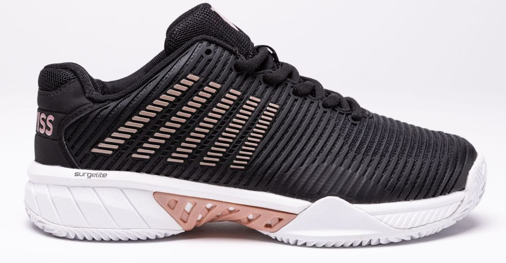 Женские теннисные кроссовки K-Swiss Hypercourt Express 2 HB - black/white/rose gold