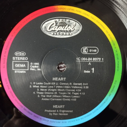 Винтажная виниловая пластинка LP Heart (Germany 1985)