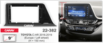 Комплект рамки с разъёмами 9"+can Toyota C-HR 2018-2022 лев.руль (вместо 230х130мм)150мм