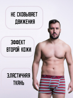 Трусы мужские боксеры в полоску "райе" (3 штуки в упаковке)