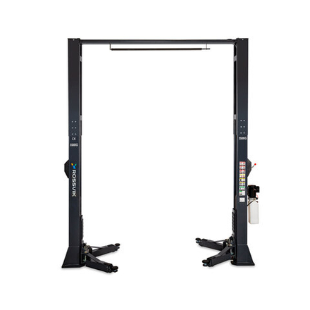 Автоподъемник двухстоечный ROSSVIK V2-5.5L г/п 5.5т, 380В, с верхней синхронизацией. Серый RAL7016