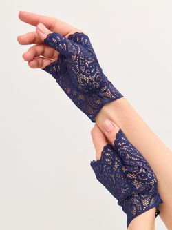 Митенки ( синий 6)