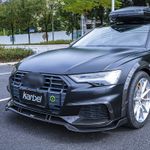 Карбоновые накладки на воздуховоды переднего бампера для AUDI A6 ALLROAD C8 Рестайлинг 2020+ Ауди