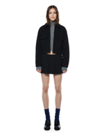 Женская укороченная куртка из мягкой ткани - BERSHKA