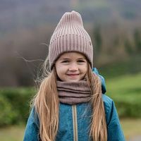 Шапка тыква из смесовой шерсти однослойная с отворотом "Мокко"