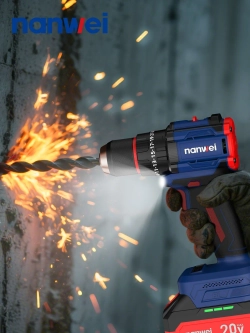 Шуруповерт аккумуляторный Nanwei NW-D8213C-4, 50 Нм, 20 В