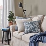 Чехол на подушку IKEA IDALINNEA (ИДАЛИННЕЯ), Светло-серый, 50x50 см