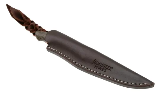 Нож Lion Steel AG01 CVG Ago - сталь M390, рукоять зеленая канвас микарта