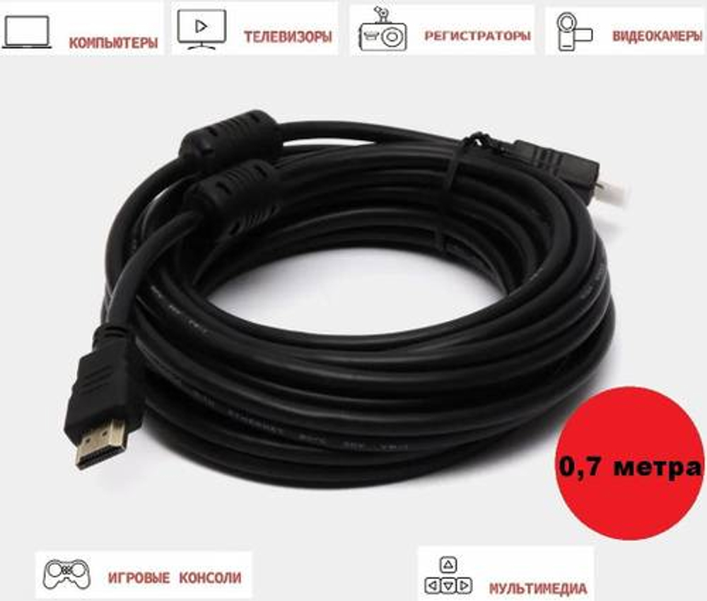 JETT Аудио видео кабель HDMI-HDMI GOLD/7м 521.79 7586