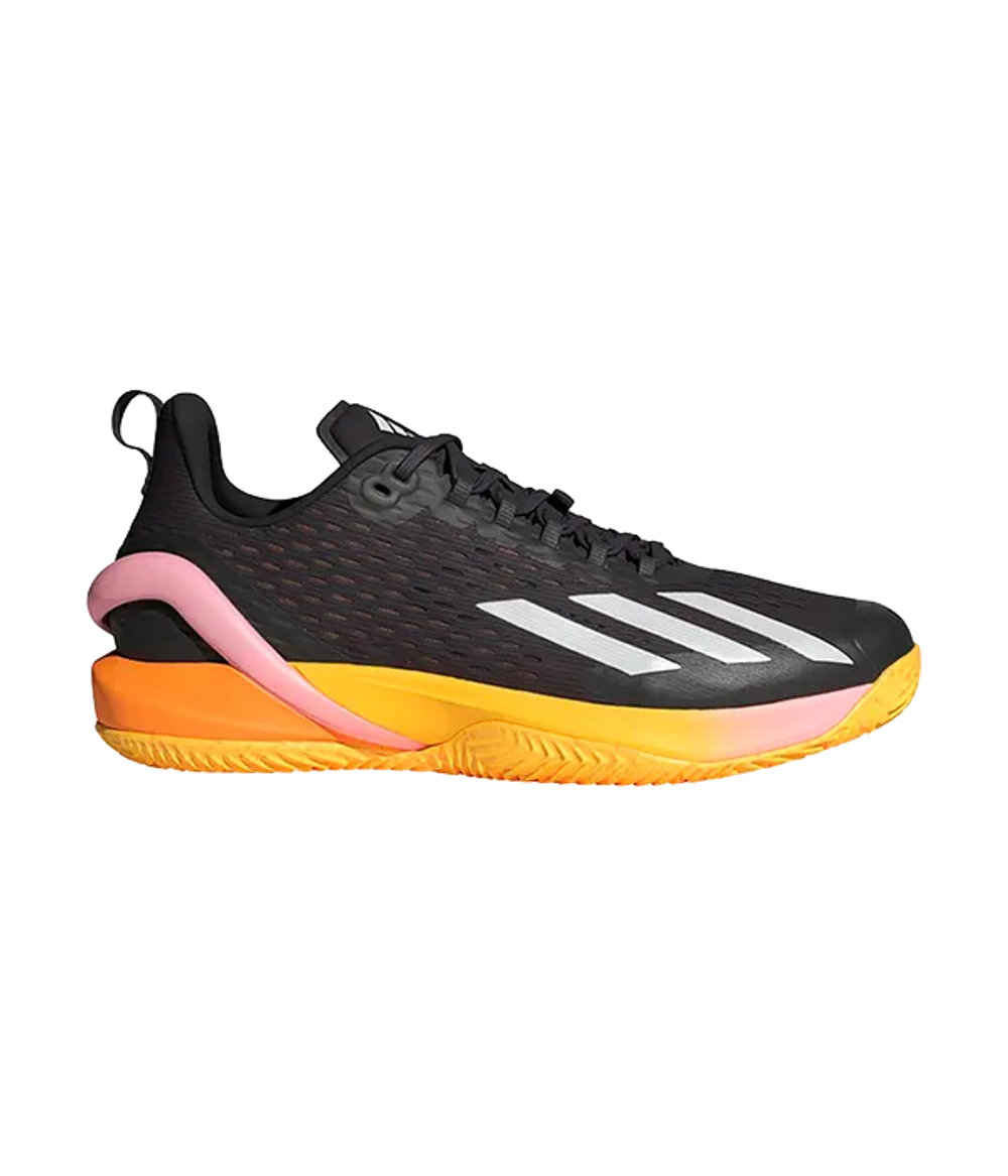 Adidas Adizero Cybersonic M Clay Черные-Оранжевые кроссовки