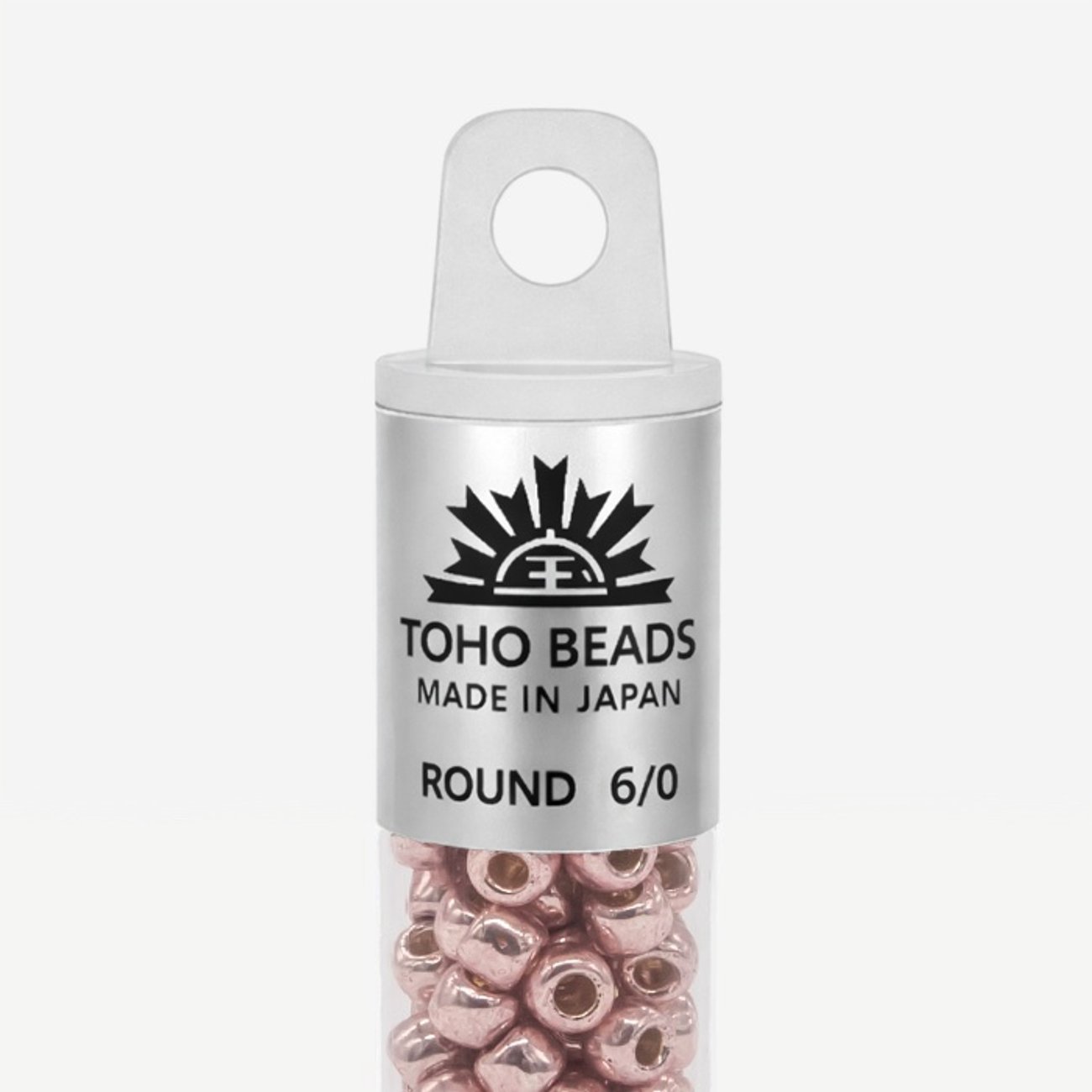Японский бисер TOHO Round 6/0 (№PF552), непрозрачный глянцевый с металлическим блеском
