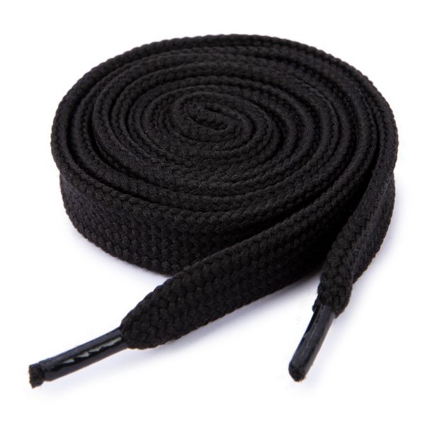 Шнурки обувные плоские 12.0 мм / 80 см, 25 пар (50 шт), черный, Gamma