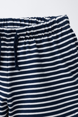 ZARA ТРИКОТАЖНЫЕ ШОРТЫ-БЕРМУДЫ, ПОЛОСКИ