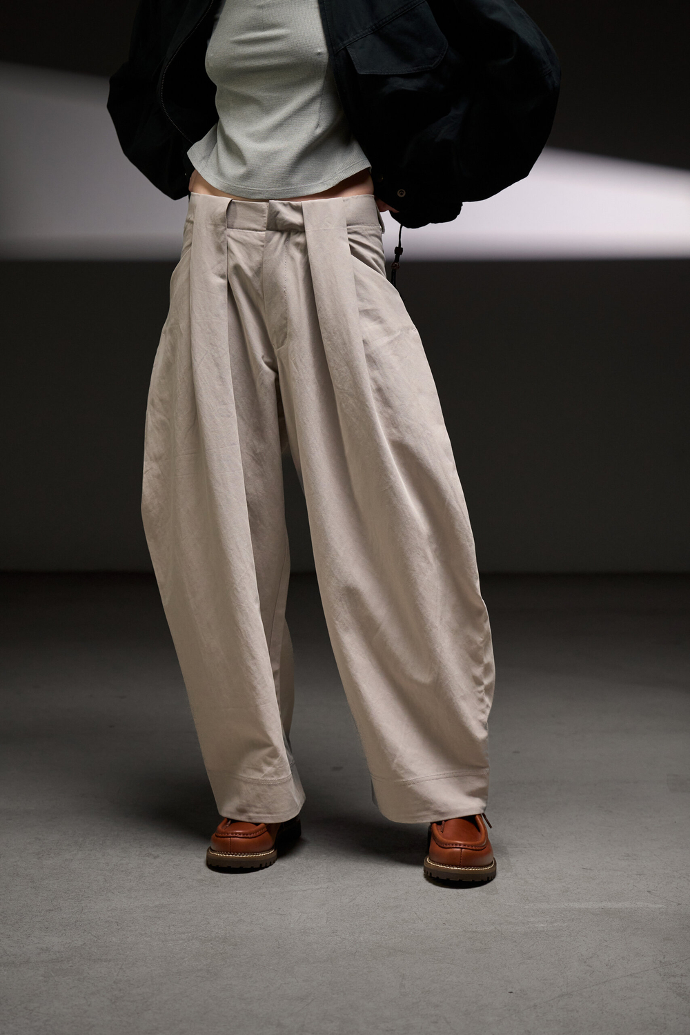 Брюки Blue Monte Pleated Casual Pants "Yunfeng White" Women’s