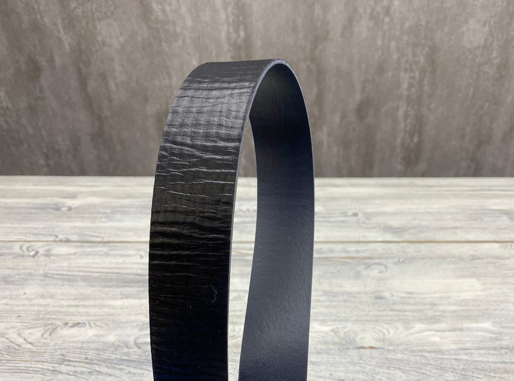 Ременная заготовка Палмелато цв. Синий / Palmelato Dark Blue, толщ. 2,6+ мм