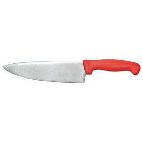 Шеф-нож PRO-Line 25 см, красная пластиковая ручка, P.L. Proff Cuisine