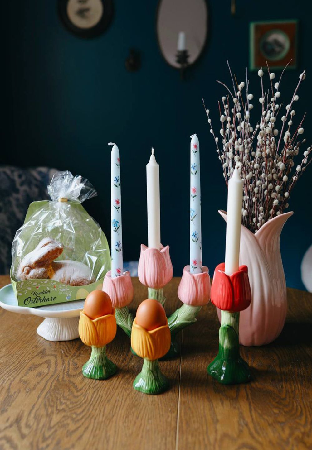 Подсвечник Floret для трех свечей из коллекции Blossom, 20 см