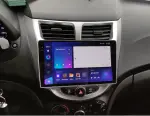 Магнитола для Hyundai Solaris 1 2010-2016 (рамка серебро) - Teyes CC3-2K на Android 10, Быстрая, 2K QLED, CarPlay, 4G SIM-слот