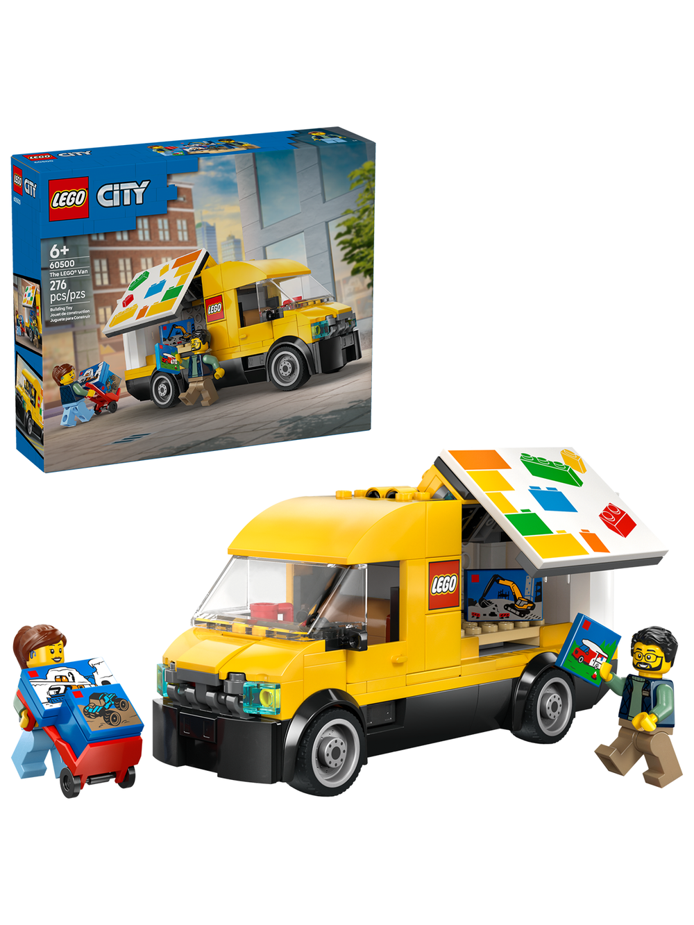 Конструктор Лего Сити Фургон 60500 | LEGO City The LEGO Van фирменный грузовой для доставки 276 деталей 6+