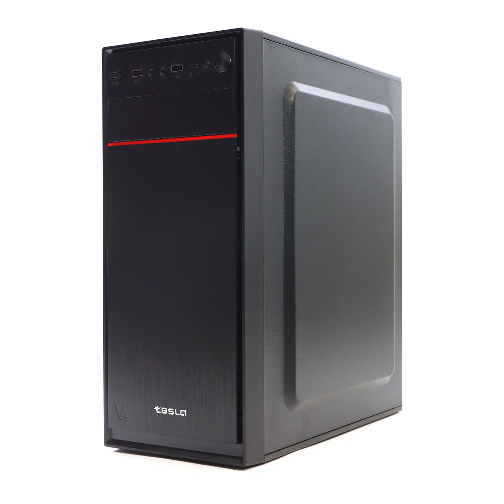 Корпус ТЕСЛА (TESLA) 3205BM, Без БП, ATX, чёрный, 2xUSB2 (TSL-3205-BM)
