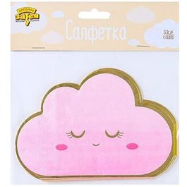 Салфетки "Детские грезы Облако  розовые",  33 см  (набор 6 шт.)