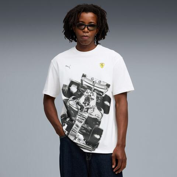 PUMA X SCUDERIA FERRARI МУЖСКАЯ ФУТБОЛКА PREMIUM, БЕЛЫЙ