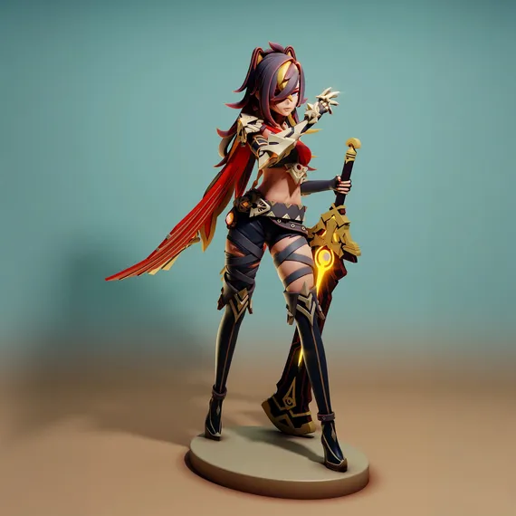 Dehya with sword - Genshin Impact