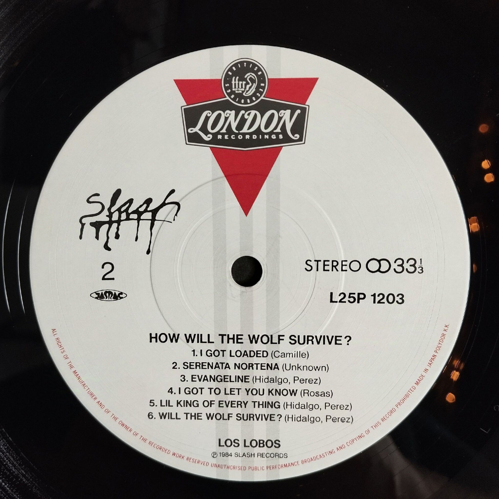 Винтажная виниловая пластинка LP Los Lobos How Will The Wolf Survive (Japan 1984) (Obi)