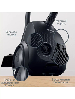 Пылесос Bosch BGBS2LB1 черный