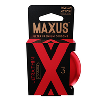 Ультратонкие презервативы в металлическом кейсе Maxus Ultra Thin X-Edition 3шт