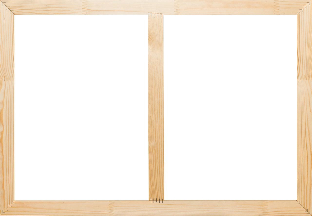 Глухой подрамник 50x90 см. (с перекладиной) сеч. 40х18 мм. (5 штук)